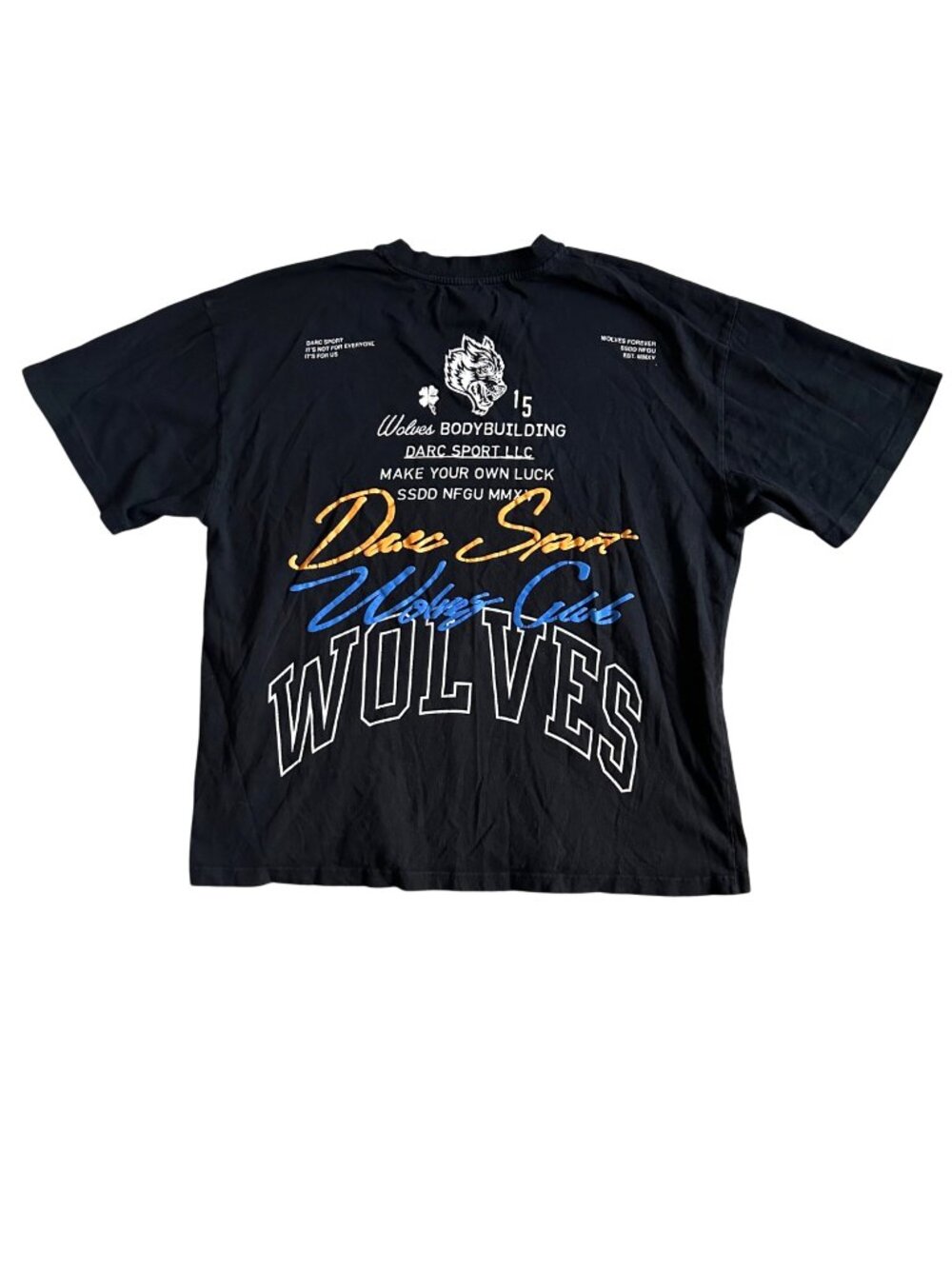 Darc Sport Wolves Men's Sz Medium GYM Bodybuilding Graphic T-Shirt